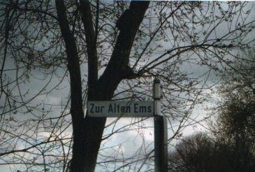 Straßenschild "Zur Alten Ems"