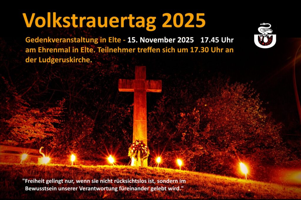 Hinweis auf Kranzniederlegung 2025